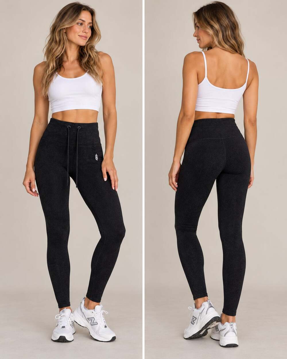 Free People Movement Black High Waist Ribbed Leggings XS/S